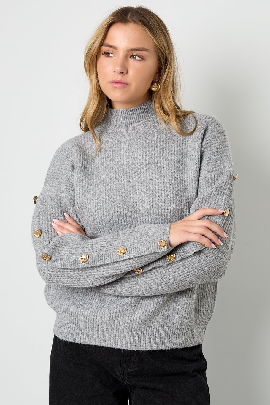 Polyestervezel (polyester) Gebreide truien Effen kleur Casual Herfst/Winterkleding Afbeelding8